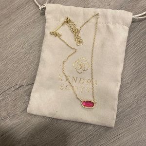 kendra scott pink elisa gold necklace color azalea illusion